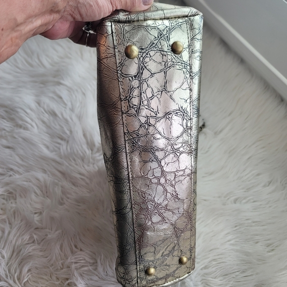 PATRICIA NASH ORIGINAL WATHER DISTRESS BAG WITH METALLIC ACCENTS NWOT - Picture 12 of 13